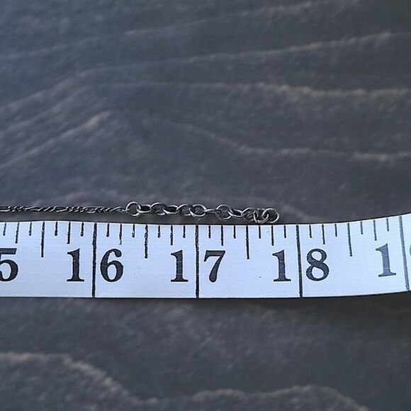 Purple beaded silver tone chain lattice necklace - Picture 4 of 6